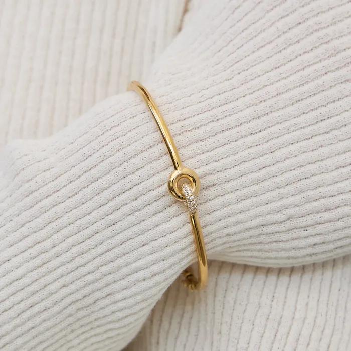 [925SILVER]CONNECT setTING bracelet(14K GOLD color)