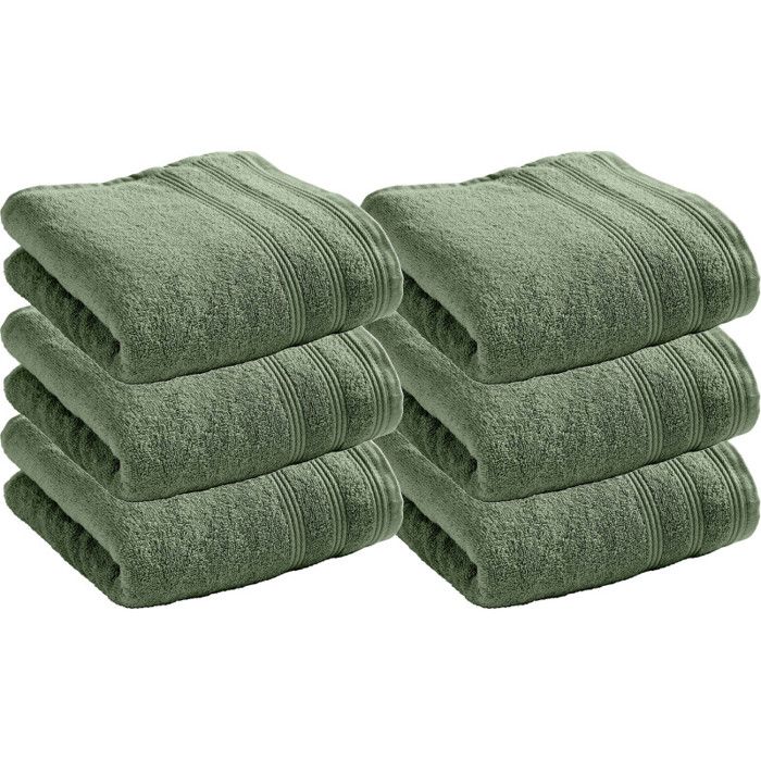 Set of 6 "Spa" Terry Towels 50 X 100 Cm / 400 Gr/m² - "Spa" Rosemary