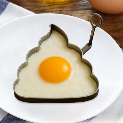 Yousheng 1/2Pcs Fried Egg Mold Middle Finger Shape Prank Egg Mold Stainless Steel Non-Stick Egg Shaper Office Prank Egg Maker
