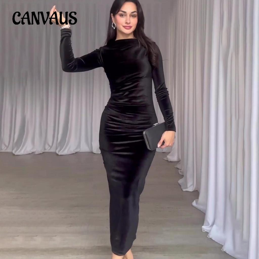 Spring and Autumn Women's Dress Slim Sexy Waist Irregular Dresses Long Dresses