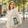 Washable Pet Travel Carrier Cat Purse with Head Hole, Breathable Canvas Tote, Cute Soft for Bee Dinosaur Bunny Shoulder Bag Puppies Cats Small
