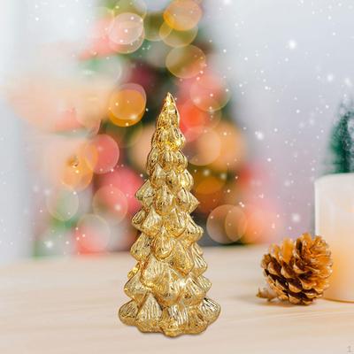 Glass Christmas Tree with Light Ornament,Decorative,Figurine Xmas Tree,for Party Supplies