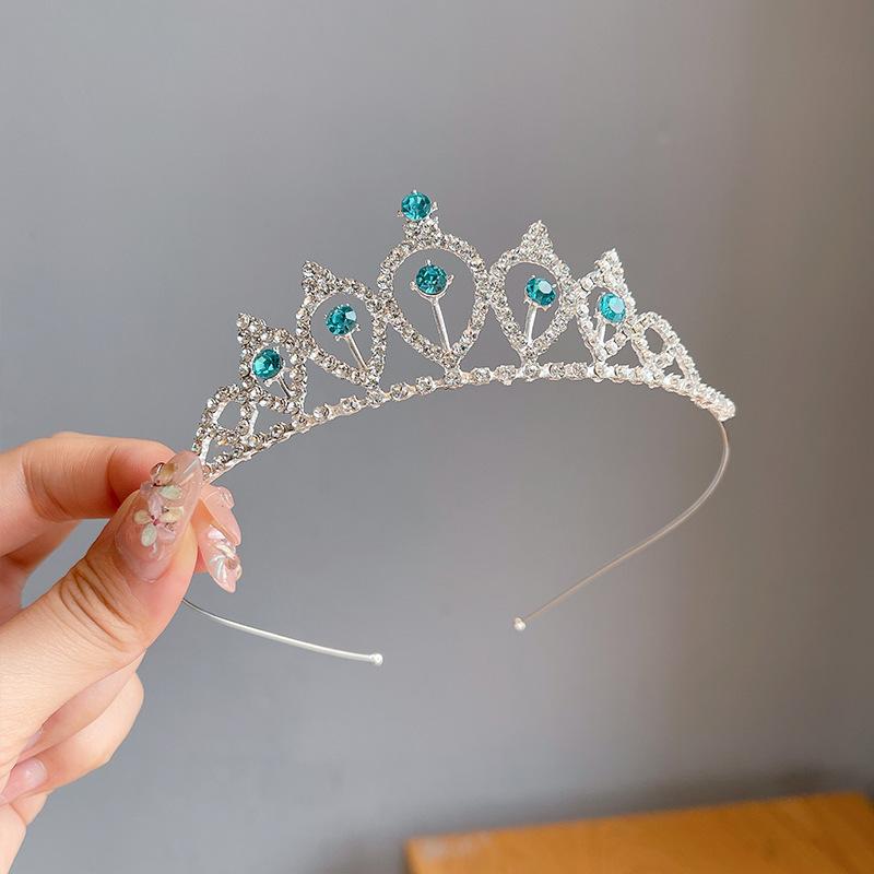 Princess Headband Crown Barrettes  Children s Magic Scepter Rhinestones Little Girl Hair Accessories