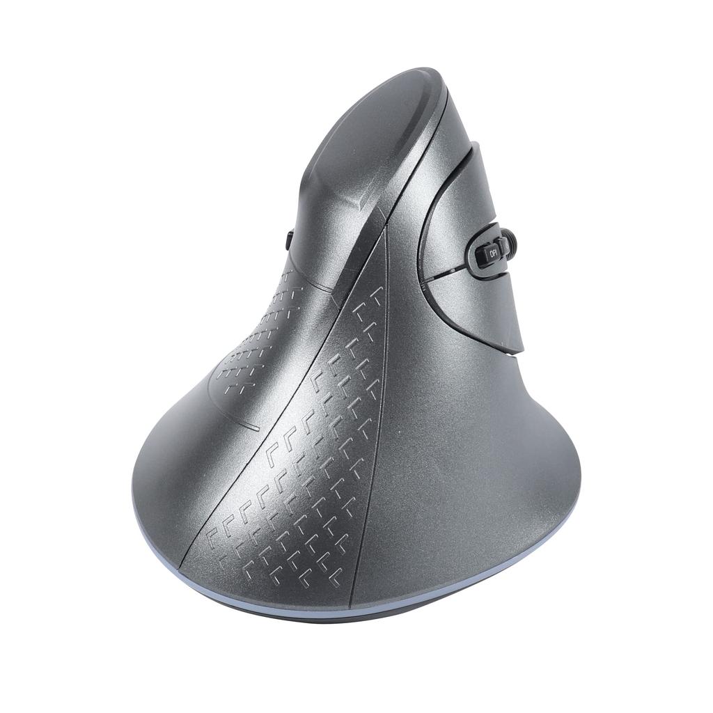 USB Wireless Bluetooth Rechargeable Vertical 7 Vertical Compatible with iOS 13 and and Microsoft Gray 2.4GHz 5.1 Mouse, Quiet, Buttons, Ergonomic,