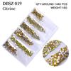 Long Bag Nail Art Jewelry Glass Flat Bottom Diamond Nail Art Diamond Nail Art Jewelry Mixed