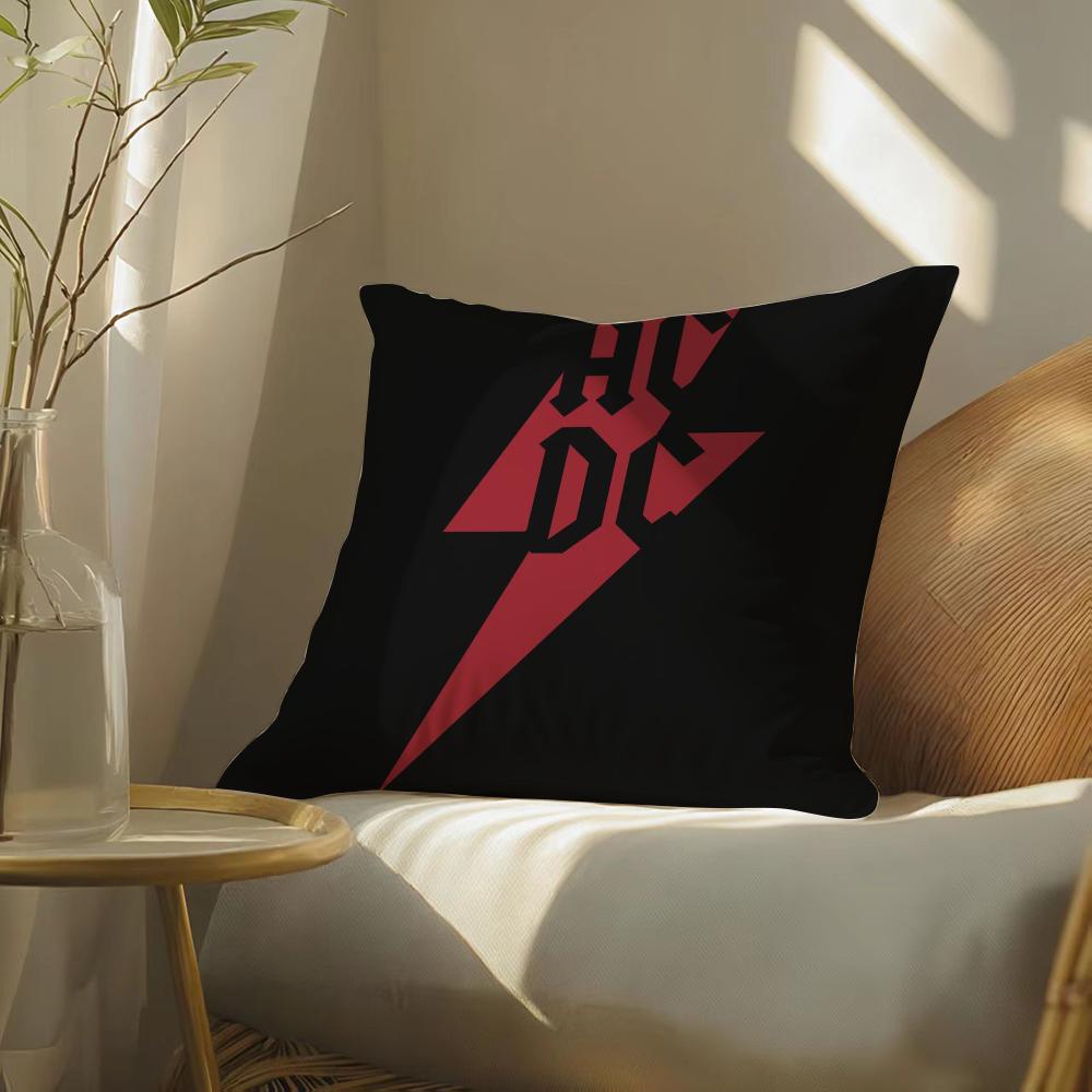ACDC Band Klassisch Vintage Kissenbezug Seidig Elegant Komfort Sofa Bett Unsichtbarer Reißverschluss