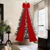 Christmas Tree Topper Bow Extra Large 6.6 Ft Seasonal Decor Christmas Big Velvet Bows Decoration For Home Wall Stairs Fireplace