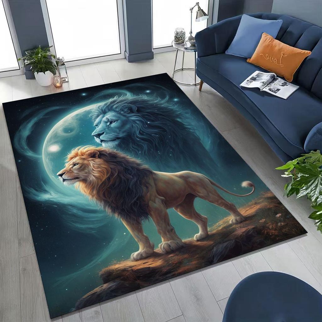 27 Style Wild Animal Lion Beast Cartoon Rug for Bedroom Living Room Sofa Home Doormat Decor, Large Kid Play Non-slip Floor Mat