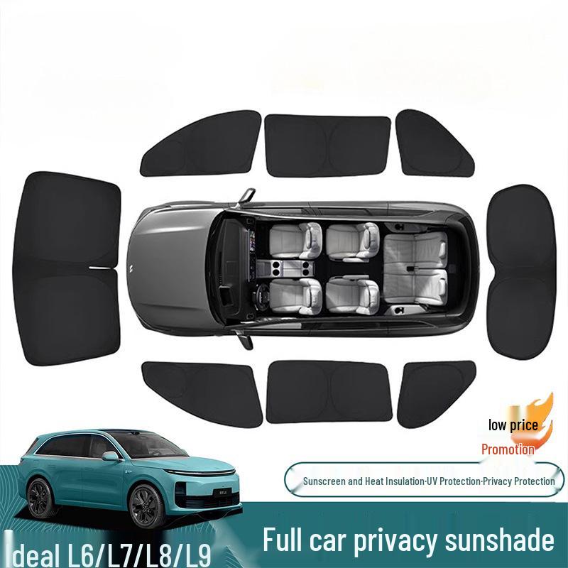 Ideal L6L9 Car Sunshade: Heat Insulation, Privacy, and Light-Blocking Curtain