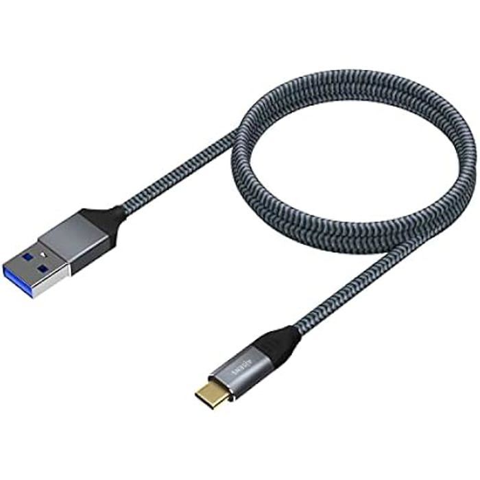 AISENS Kabel USB 3.1 A107-0631 USB Typ-C MĘSKI USB MĘSKI 1M SZARY