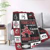 Wrestling Bandana Eat Sleep Wrestle Repeat Cozy Blanket Text Soft Warm Cozy Throw For Sofa Couch Office Bed Picnics Four Seasons Universal Modern