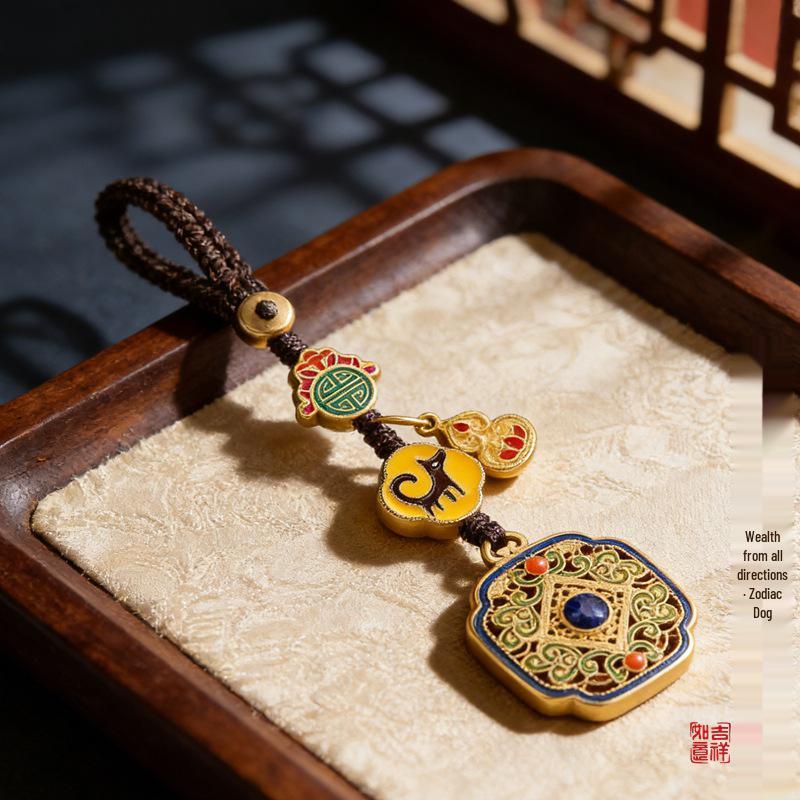 Брелок со знаком зодиака: Золотой Кулон для Мужчин и Женщин - Талисман Успеха и Богатства