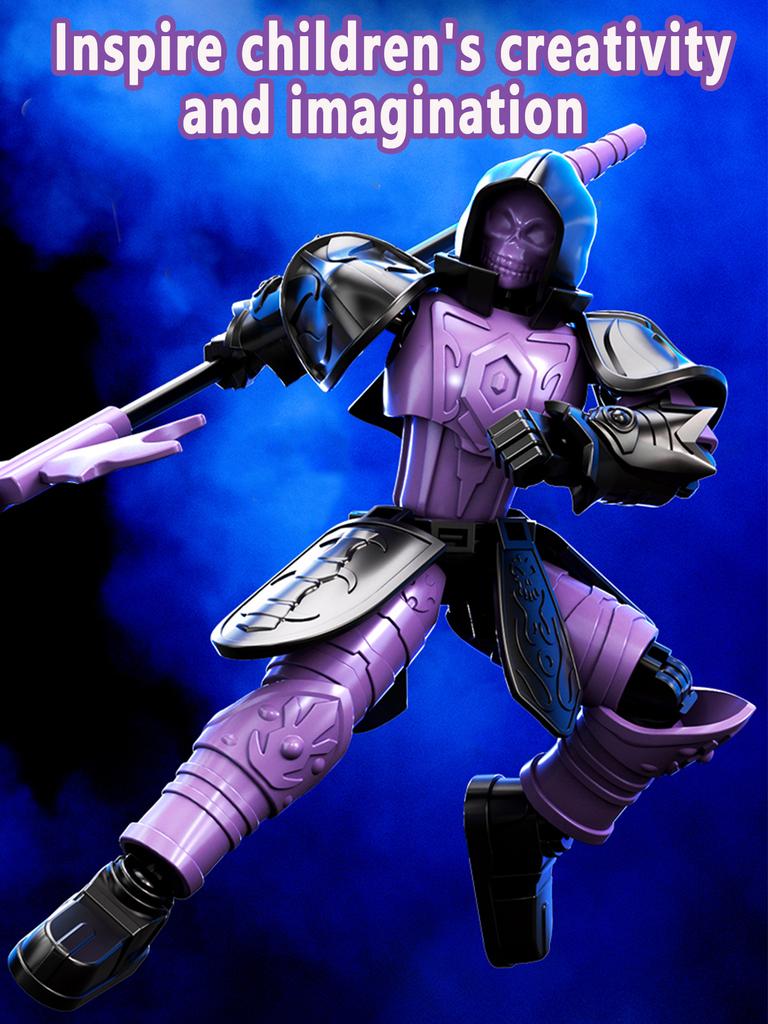 Lucky 13 Movable Joint Doll King Arthur Lich King Knight Robot Assembly Toy Model Boy Gift