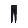 Under Armour Solid Color Cuffed Joggers With Drawstring Women Bottoms Black 1379438-001