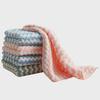 Thick Striped Coral Fleece Kitchen Towels - Absorbent, Degreasing Dish Cloths