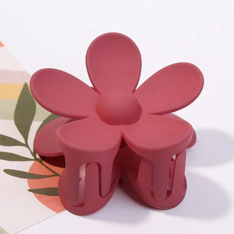 3.5cm 7cm Korea Flower Shape Hair Claw Clips Women Girls Ponytail Hairpin Barrette Headwear Accessories