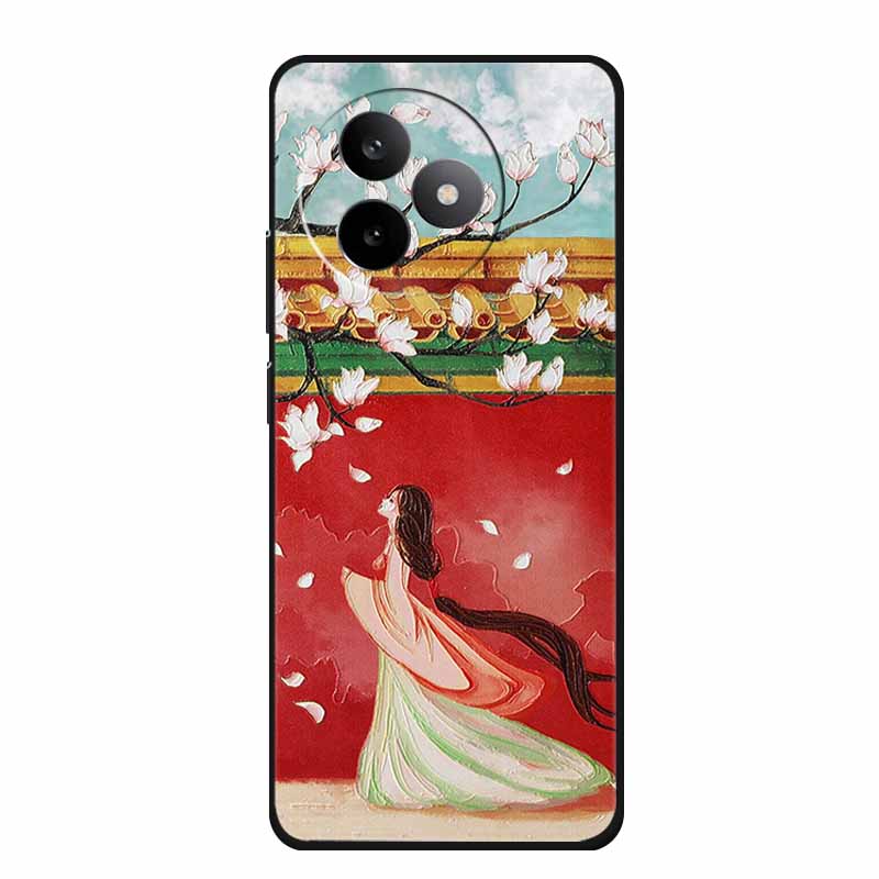 6,83" För Redmi K 80 K80 Ultra Fodral 3D Präglad Blomma Svart Silikon Mjuk Baksida Fodral För Redmi K 80 Ultra Stötsäker Fundas