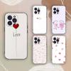 Liebesherz Handyhülle Für iPhone 17,16,15,14,13,12,11,Pro,X,XS,Max,Plus Weiche Schwarze Hülle