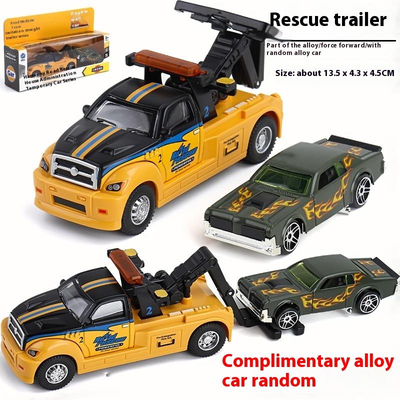 

Alloy Rescue Tow Truck Toy with Retractable Action - Exciting Pullback Fun for Kids Adventure Playtime