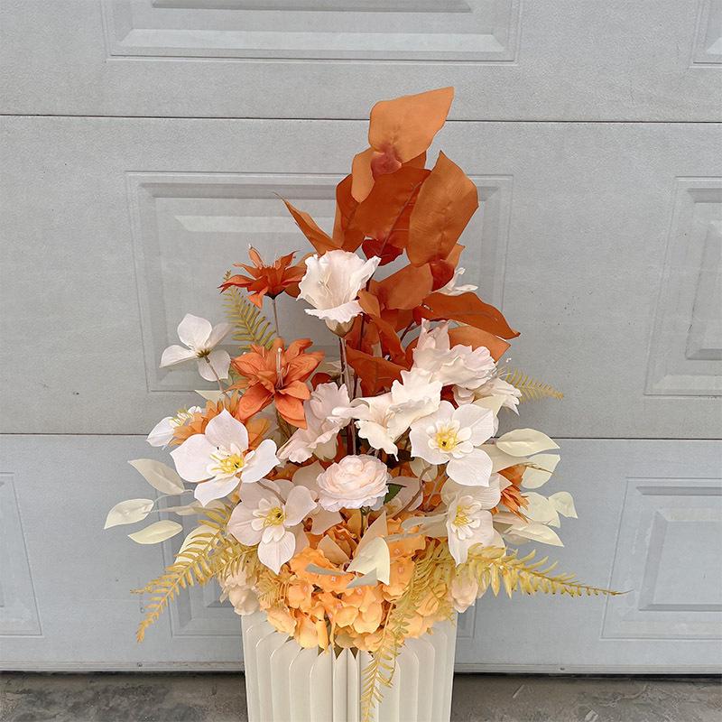 Complete Wedding & Banquet Artificial Flower Set: Ground Rows & Table Decor