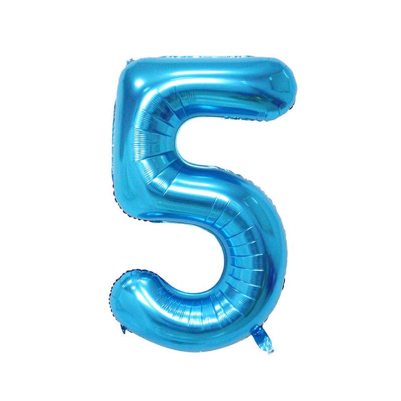 Globos de Aluminio con Número de 40 Pulgadas (EE. UU.) - Decoración de Fiesta