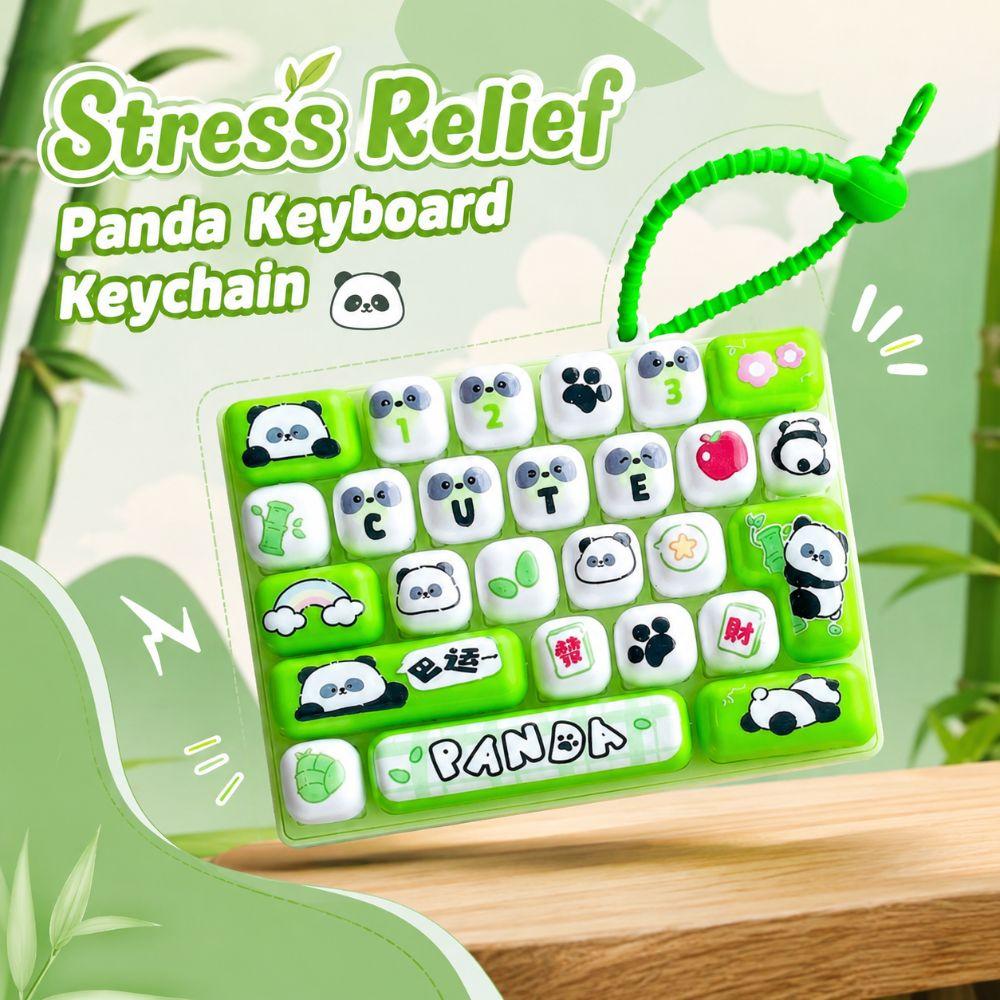 Key Button Keyboard Squeeze Toy 26 Keys Bookbag Pendant  For Adults,Teenagers,Kid