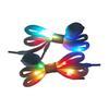 2 st LED Sport Lysande Skosnören Lysande Skosnören Runda Flash Light Skosnören Batterier Ingen Knytning Lata Skosnören Festdekoration