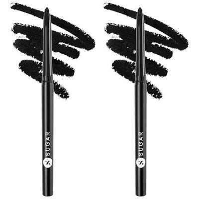 Cosmetics Kohl Of Honour Matita Kajal Intense, Finitura Opaca, Formula a Lunga Durata, Leggera - 01 Black Out (Confezione da 2)