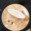 Exquisite Souvenir Bone China Coffee Cup Saucer Set Creative Water CupTea Cup European Style High-Value Tea Cup Tea Set Gift Box