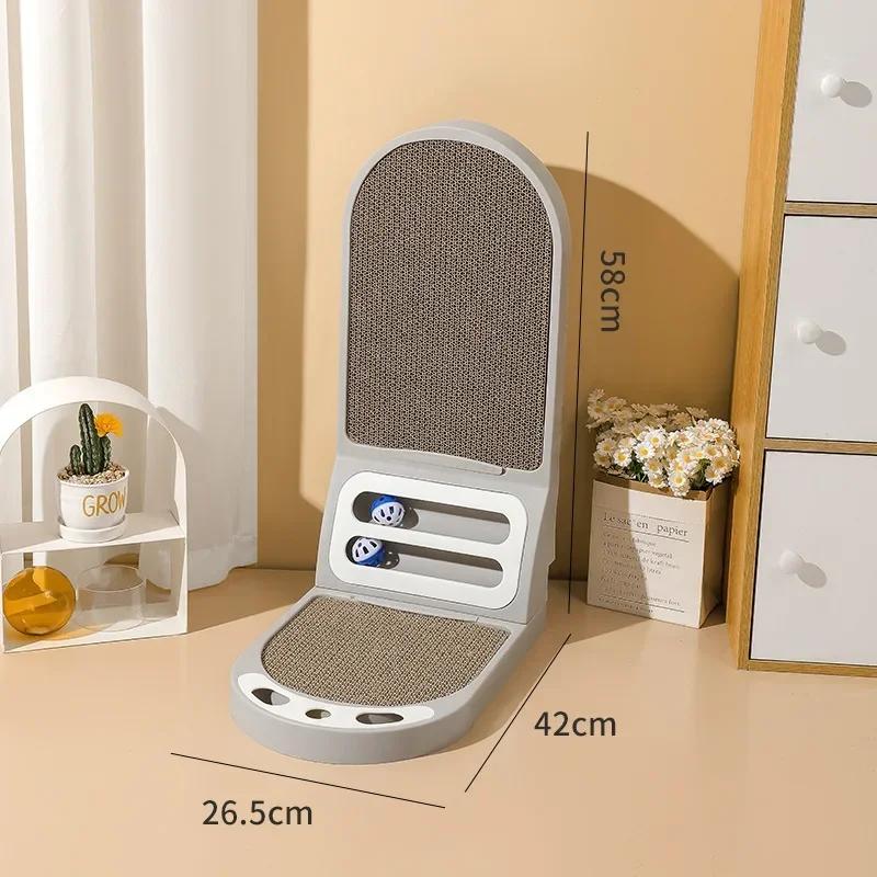 Г-образная доска для кошачьих когтей Вертикальная доска для кошачьих когтей Устойчивая к царапинам Утолщенная Износостойкая Без крошек Товары для животных