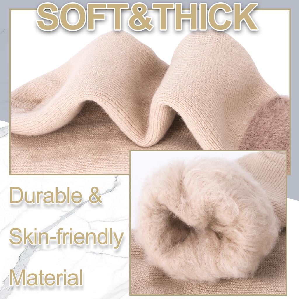 2 Paar Thermosocken für Damen Mädchensocken Extrem Kaltes Wetter Winter Warm Weich Gemütliche Socken mit Geschenk