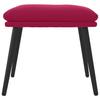 Footstool Wine Red 45x29.5x35 Cm Velvet