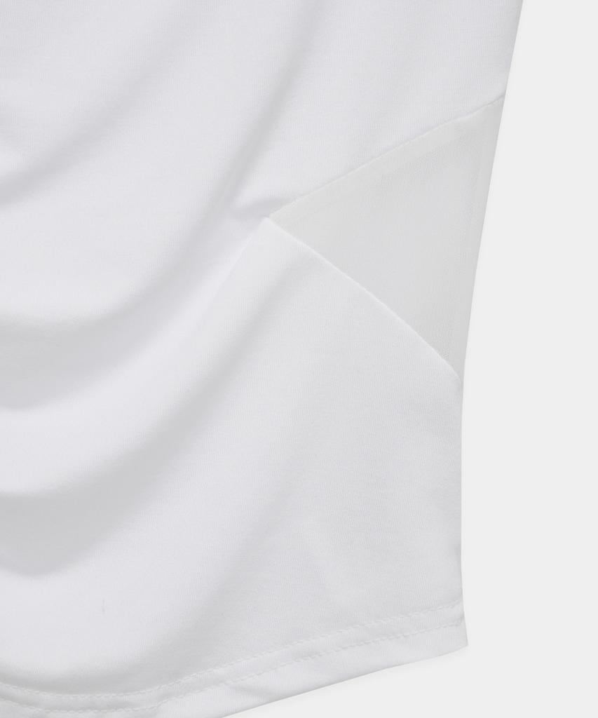 ETRE AU SOMMET Modern Square Shirring Tee (White)