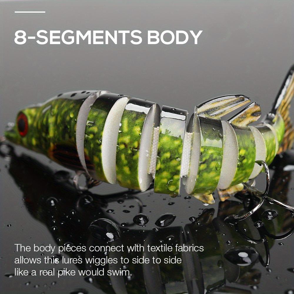 Gjeddewobblere for fiske kunstig agn hardt flerleddet svømmeagn Crankbait naturtro fiskelokk