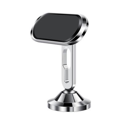 Car Phone Holder Magnetic Phone Bracket Stainless Steel 360-degree Adjustable Ball Heads Dashboard Phone Stand Navigation Stand