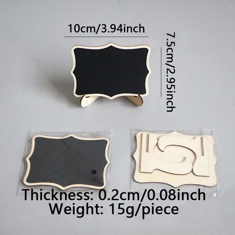 Small Square Wooden Blackboard, Desktop Decoration, Ideal for Wedding Celebration, Anniversary, Spring Summer Autumn Winter Gift