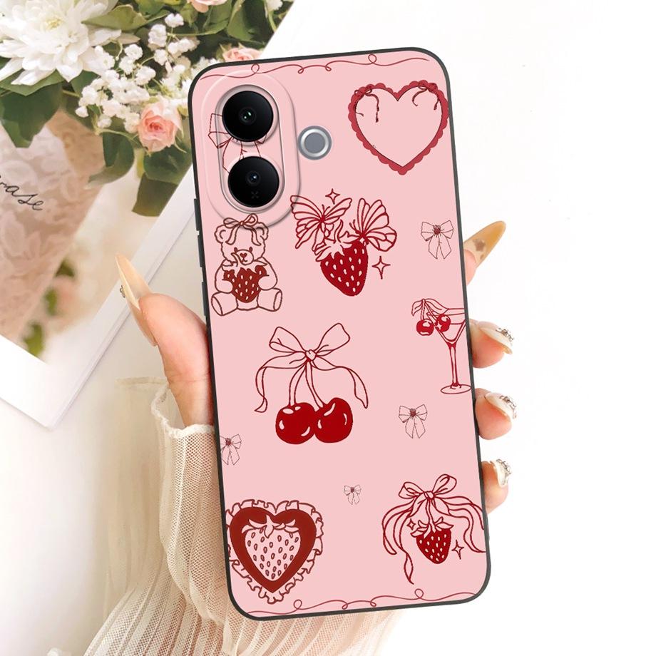 Butterfly Love Heart Bow Phone Case For Vivo V60 Lite 4G 5G V2530 / Vivo V60 V2511 T4 Pro Back Cover Soft Camera Protected Funda