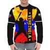 Baseball Sports Pattern Venezuela Shirt For Men 3D Print Graffiti Style Long Sleeve T-shirts Fashion Street Daily New T Shirts