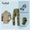 Long Sleeve Combat Shirt Tactical Clothing Men Cargo Pants With Balaclava Knee Pads