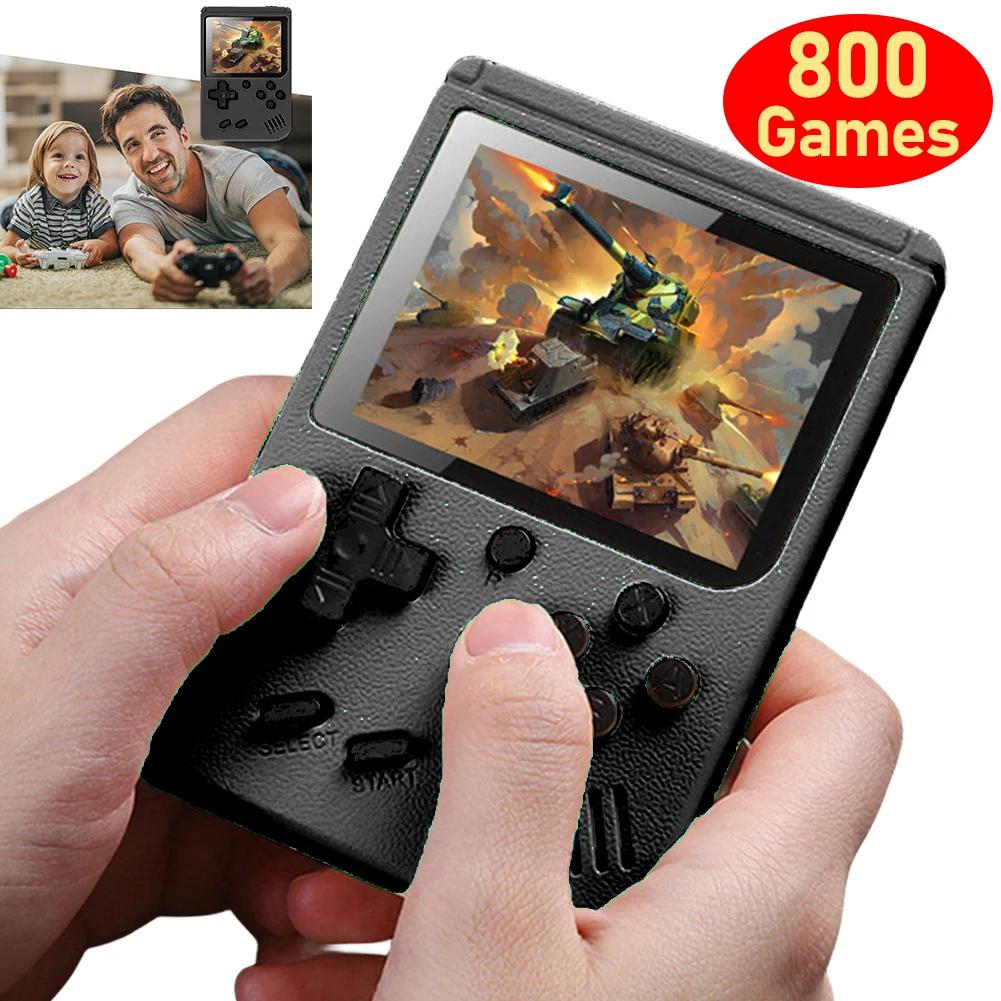 800 Games Handheld Video Game Console 3 Inch TFT Screen with 500/400 FC Classic Games Nostalgic Games Console for Kids and Adult