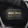 Used Miu Miu Matelassé Microbag Shoulder Bag 5NR026 leather Black Used Women