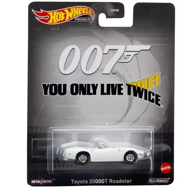 

Genuine Hot Wheels Premium Car Toyota 2000GT Roadster 007 Collectible Alloy Car Model 1/64 Scale Diecast Vehicle Toys Kids Gifts
