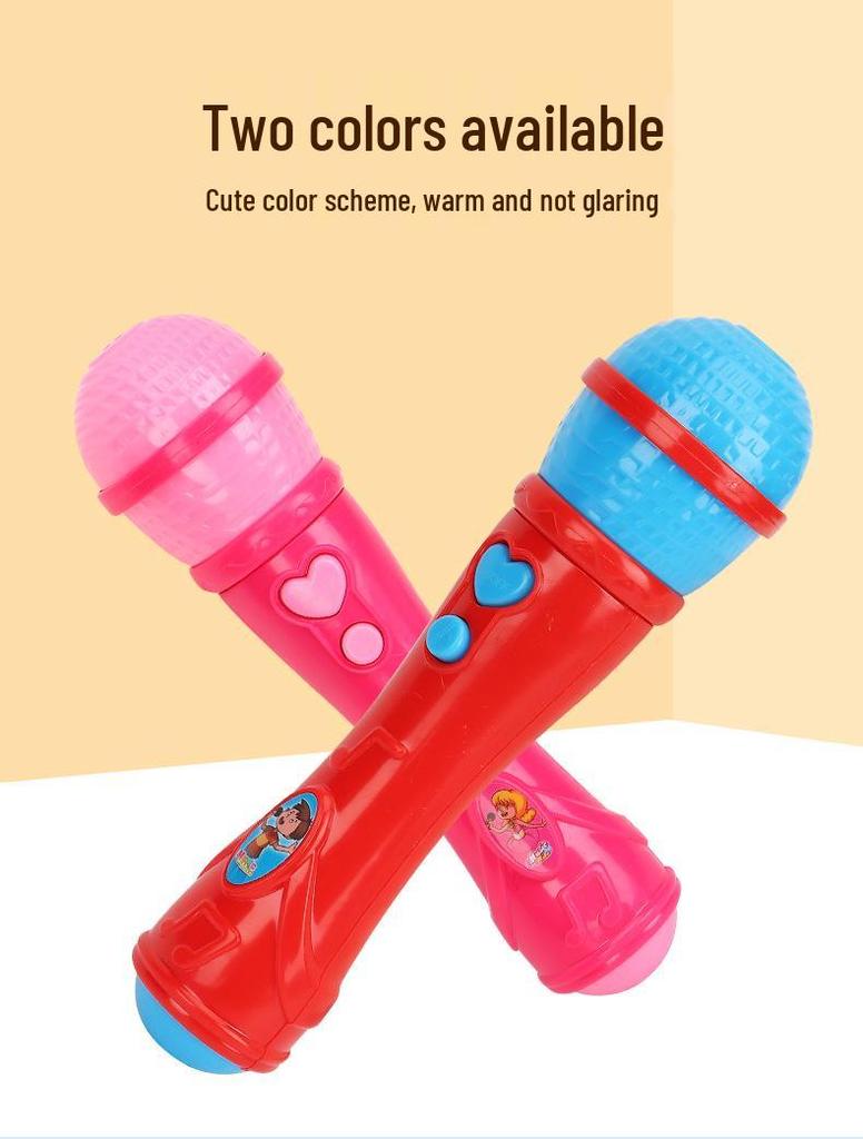Children's Karaoke Toy Microphone Amplifier for Early Education and Music Play