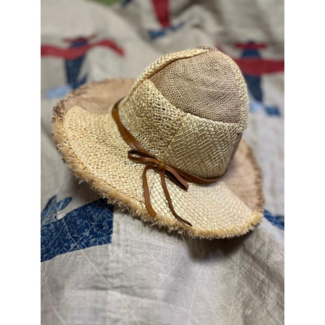 Used KAPITAL patchwork straw hat