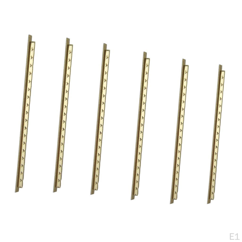 19 Pieces Brass Fret Wires 2.2mm for 39inch Classical Acoustic Guitar Replacements, Golden
