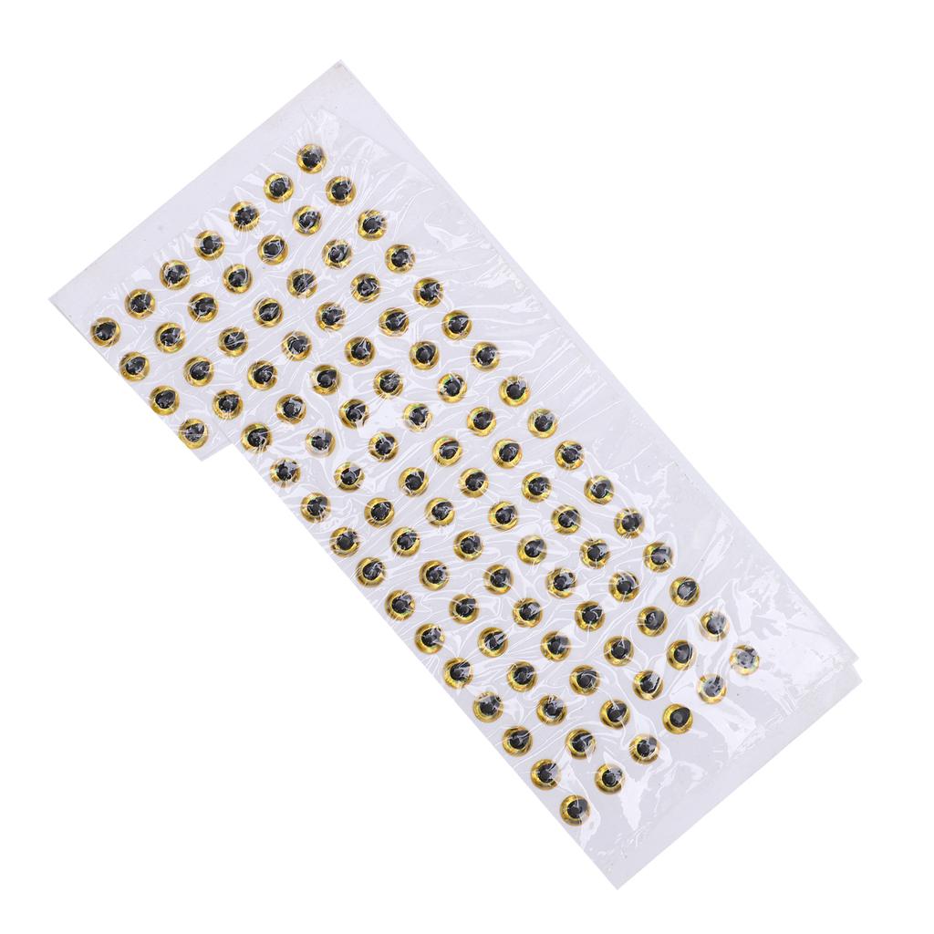 100Pcs Fish Eyes 4mm   3D Round Soft   Lightweight Delicate Fishing Lure Eyes