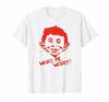 Men Summer T- Shirt Brand Tops Funny Top Tees Euro Size What Me Worry Alfred E. Neuman Humor Mad Magazine White T-Shirt