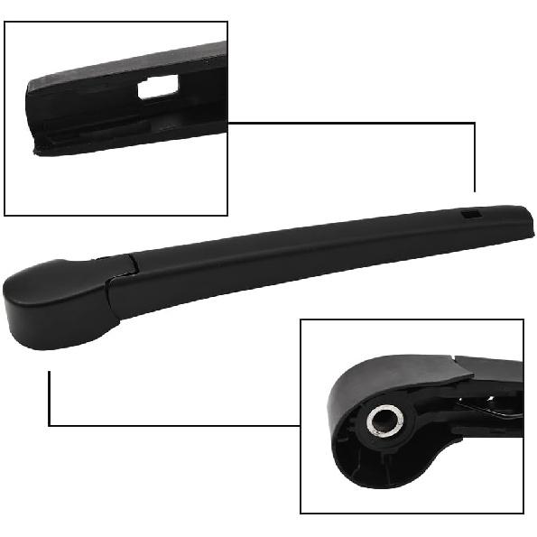 JSCARLIFE Rear Windshield Wiper Blade Arm Set for V-W ID.4 2021 2022 2023 2024, Rear Wiper Arm Blade Set -Original Equipment Replacement