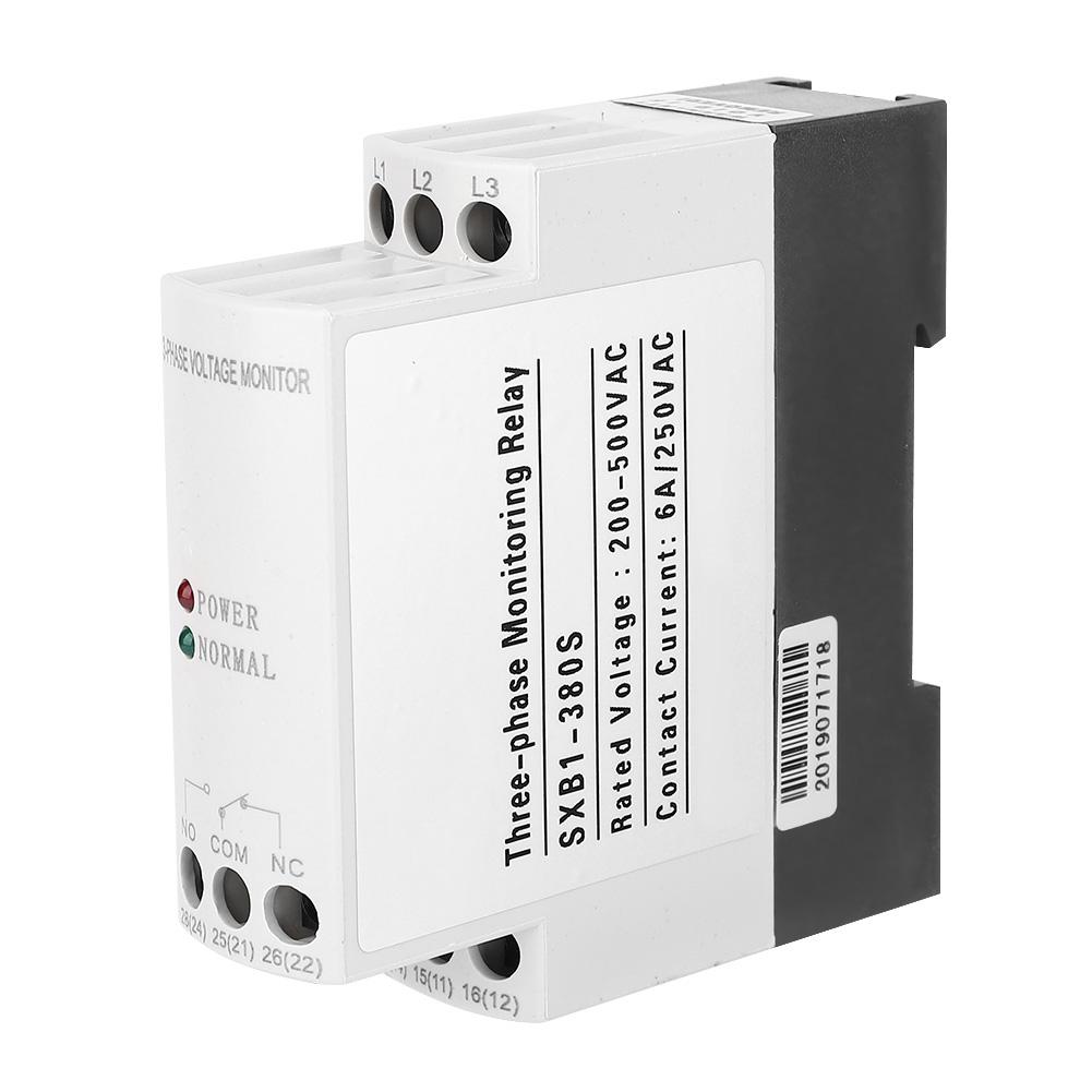 3 Phase Circuit Protection Voltage Monitoring Relay Phase Failure Sequence Protector