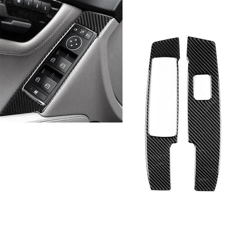 2 Stück Innen Türverkleidung Carbonfaser Für C-Klasse W204 2007-2013